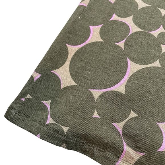 Boden Green Jersey Patterned Short Sleeved V Neck Dress - Picture 6 of 8